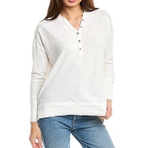 Grey State Women's Ivory Long Sleeve Henley